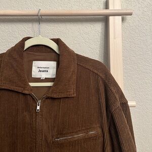Reformation Marco Bomber Corduroy Jacket